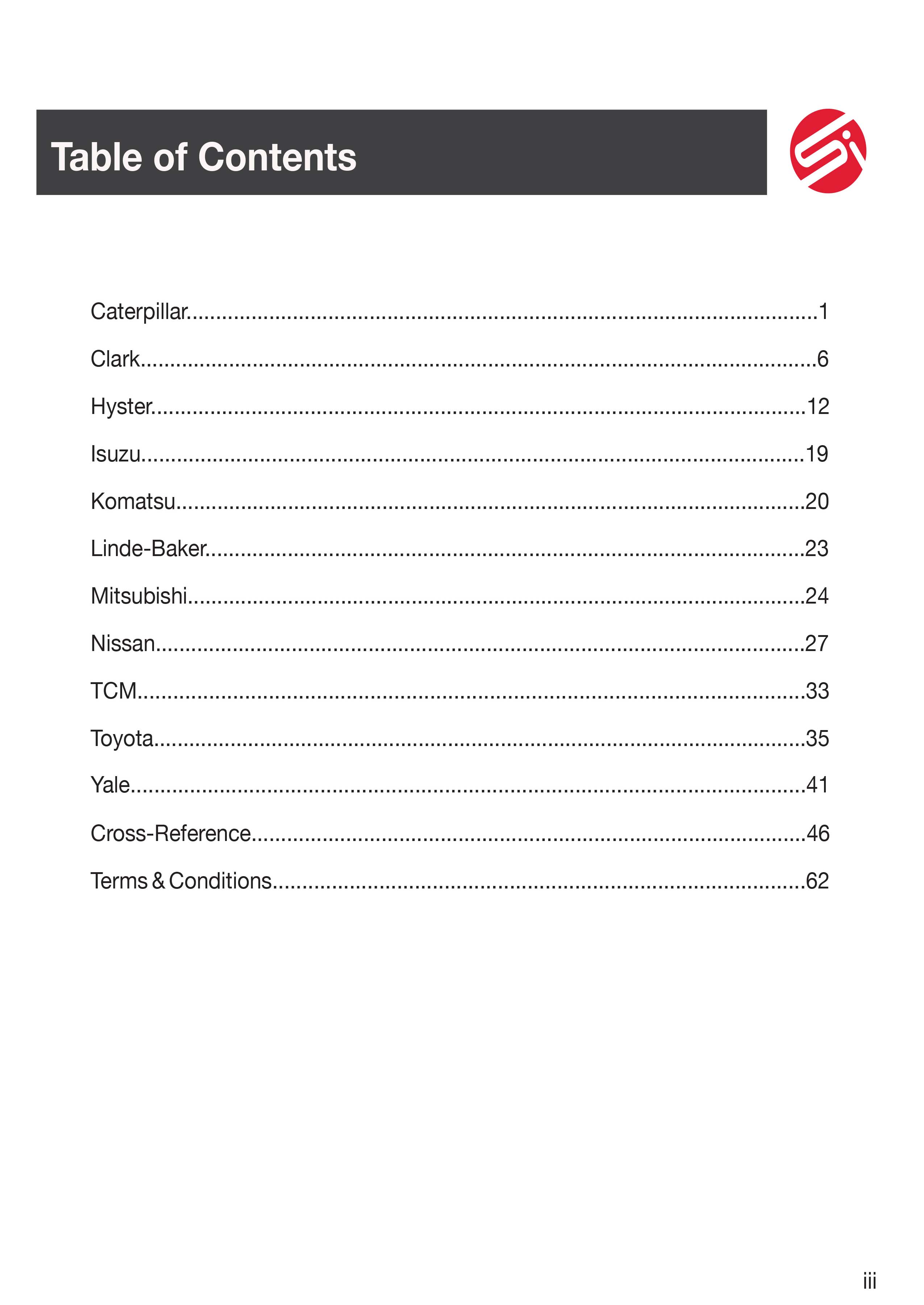 Table of Contents