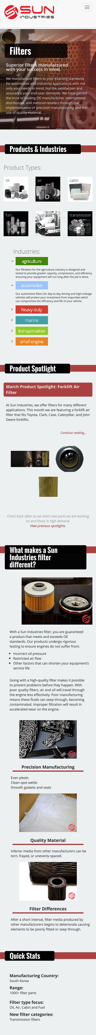 Filters Mobile
