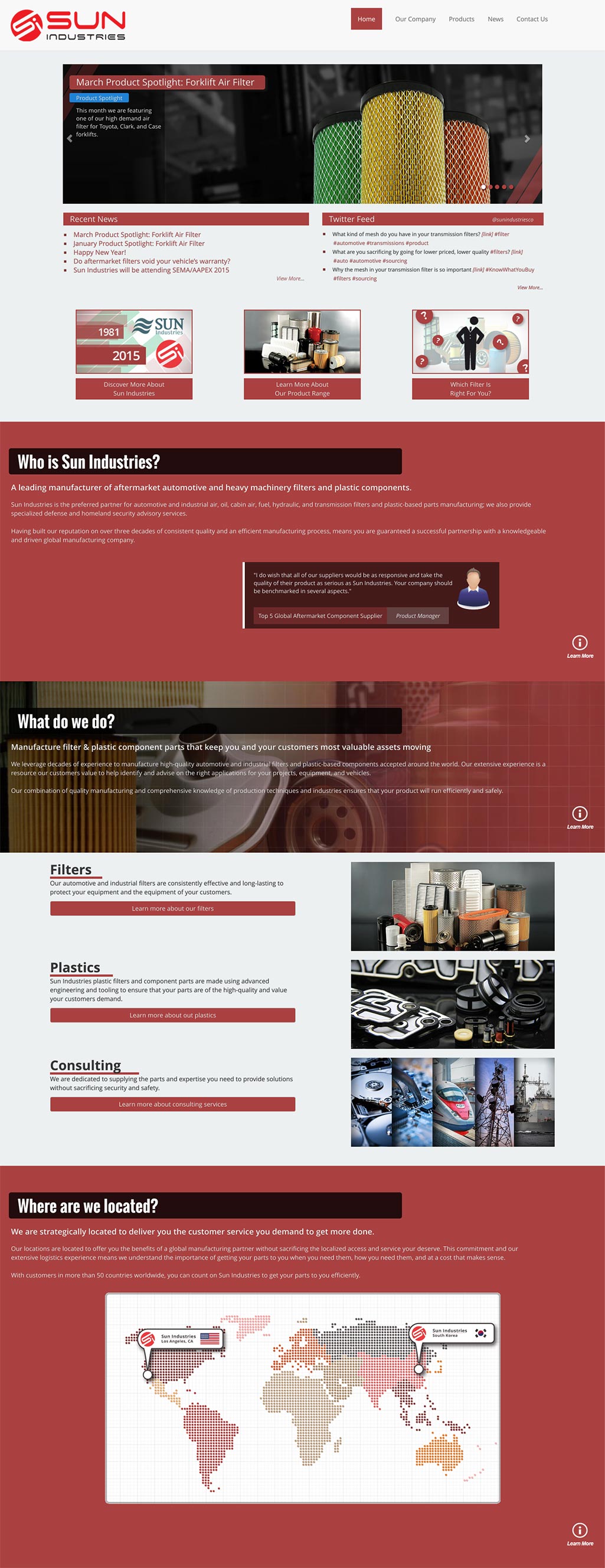 Homepage Desktop